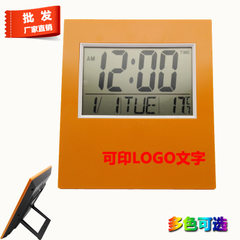 Multi-functional clock ultra-thin table clock living room wall clock clock calendar factory direct s red 