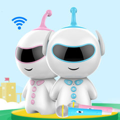 Mud doll early education robot WIFI intelligent dialogue voice Chinese story machine children learni Q3/ princess powder without CARDS 