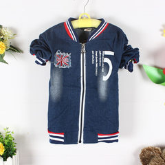 Spring 2018 new boy jacket children`s sport jeans cartoon piggy piggy jacket children`s wear wholesa 5 words Whole hand wholesale/primary 4 pieces 