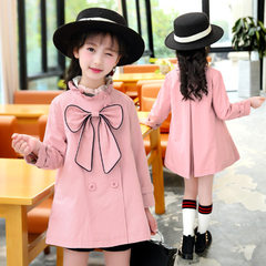 Children`s spring wear girls 2018 spring new girl children`s wear princess Korean version of the fas pink 110 cm 