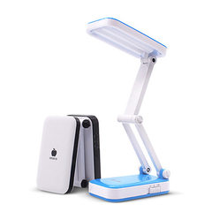 Long-term LED folding lamp no. 5 dry battery plug-in dual mode dormitory reading learning lamp bedsi white 13 * 27 cm 