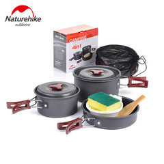 NH nooke picnic barbecue supplies outdoor camping cookware portable combination set pot tableware 2- 19 * 10 * 18 cm 