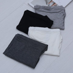 Spring new 7 minutes maternity trousers, Korean version of leisure moutell leggings for women wear o black 