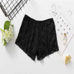 Summer thin 3 minutes anti-light safety pants 3 minutes lace lace lace black and white apricot botto black 313 lace safety pants 