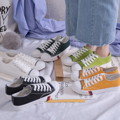 A substitute low-cut classic canvas shoes for women who take part in sports leisure students shoes l white 35 