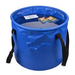 Folding fishing bucket car washing bucket PVC mesh cloth bucket 10L, 20L,30L can be customized 20L: 32CM in diameter * 25CM in height 
