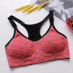 Sports bra wholesale sports underwear seamless yoga fitness large size sports vest shock resistant r 2042 orange All code 