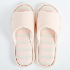 New style 2017 spring and autumn home slippers ladies with striped wood flooring indoor linen slippe pink 36/37 is suitable for 35 and 36 