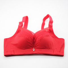 New product big red without steel ring bra to wipe the chest to prevent the light of life small brea red 70 a 