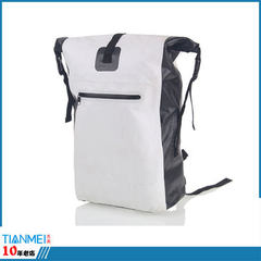 2017 new outdoor waterproof backpack multi-functional backpack PVC large capacity backpack with two  white s. 