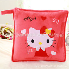 The new type of cartoon multi-functional pillow pillow holding plush toy summer air conditioning was Red KT cat 1 * 1.5 m 