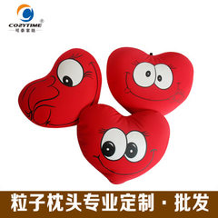 Professional production of custom-made environmental protection foam particle heart pillow can add t Support custom 