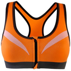 Before the fashion zipper button without a steel hoop professional yoga fitness running sweat collec orange s. 