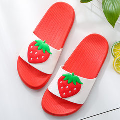 2018 new style cool slippers summer cartoon fruit slippers 98x65 parent-child anti-skid male cool ha W/T strawberry W36 