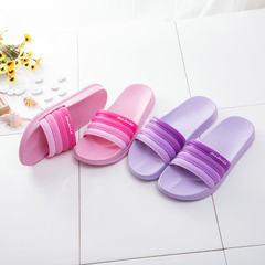 Ladies 2017 new style cool slippers lovers thicken anti-skid bathroom soft bottom slippers indoor st pink 37 (24 cm) 