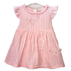 Summer new princess dress children`s wear wholesale baby girl pure cotton washing water dress in the white 90 cm 