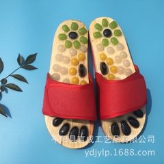 New color jade massage shoes by the cobblestone slippers summer cool drag household shoes pink green red 37 