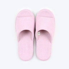 Qingcang new spring and summer pure color lovers floor quiet, waterproof, anti - slippery indoor env pink S (36-37) 