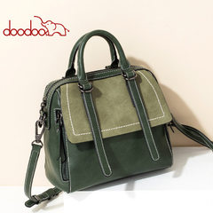 Korean version of the spring vintage handbag 2018 new fashion one-piece shoulder slanted female bag  Green (small) 