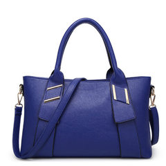 Autumn 2018 vintage ladies bag guangzhou lychee print women`s bag fashion handbag single shoulder ba Sapphire blue 