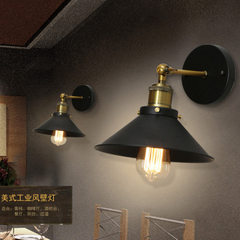 Manufacturers direct sale of european-style bionic iron art small cover wall lamp rural personality  Black - no light bulbs 