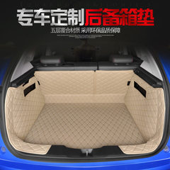 Special car customized all-around leather car trunk cushion environmental protection anti-skid speci Red and black 