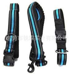 Professional customized multi-functional pet traction rope pet dog rope reflective pp pet traction r blue 25 mm 