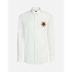 K0042 men and women general wang junkai with the same style of long sleeve button-down shirt student white s. 