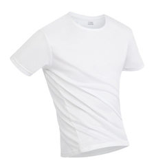 夏季短袖圆领速干T恤定制广告衫定做户外男女运动快干衣印字logo 白色 S