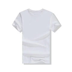 批发圆领纯棉短袖t恤 文化衫 广告衫工作服 班服 来图定制logo 白色 S