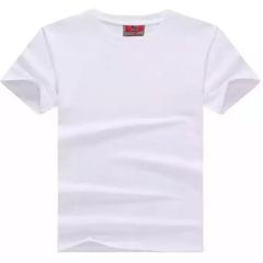 Manufacturer direct selling pure white advertising shirt short sleeve cultural sweater customized sp white s. 