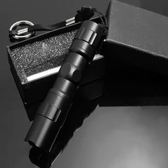 Manufacturer direct selling outdoor strong light flashlight wholesale aluminum waterproof mini led s black 