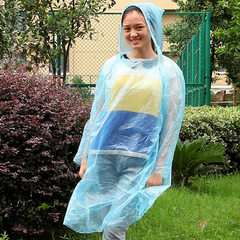 Disposable raincoat/poncho combo for outdoor cycling travel portable men`s and women`s T Mixed color All code 