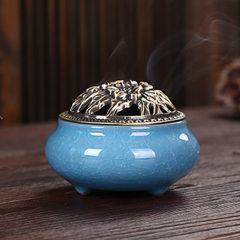 Wholesale ceramic incense burner Buddha supplies antique alloy incense almug road sandalwood ice cra M tao pink 