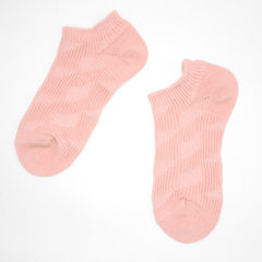 Fashionable women socks wholesale all cotton thread thick needle breathable retro socks pure color e pink Size 35-38 for women 