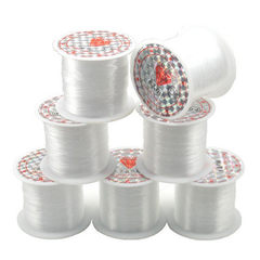 DIY串珠线材配件 圆形无弹力水晶线 白鱼丝线 渔线 一卷价 0.2