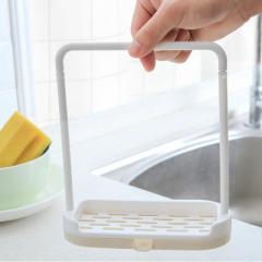 Household perforation-free sink table cleaning and storage supplies kitchen furniture shelf cloth sh White cloth rack