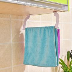 Creative nail-free and pasted folding kitchen towel rack multi-purpose cloth towel cleaning cloth re white