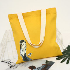 Manufacturers direct new style single shoulder bag Korean version of fashion students handbag leisur Quiet girl - yellow 