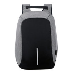 厂家批发新款防盗包旅行背包防水尼龙USB电脑包充电双肩包定制 蓝色 16寸