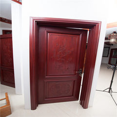 中式古典原木门厂家直销可定制套装门吉户门窗 68