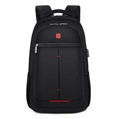 Saber backpack men`s backpack high school student backpack Swiss travel leisure backpack business co black 16 inches 