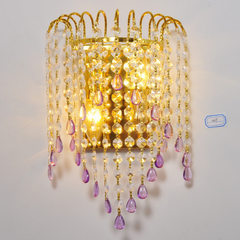 床头水晶壁灯风格创意高档奢华金色镜前壁灯卧室客厅过道走廊灯具 标准