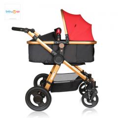 BabyGo baby strollers can sit on a foldable, two-way four-wheel shock absorber portable baby strolle red