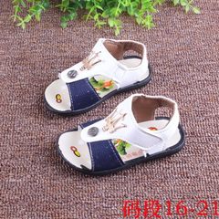 Summer 2016 children`s sandal sandal Korean children`s sandal sandal children`s sandal sandal soft-s 271 white 16-21 