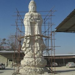 供应石雕佛像大型观音雕像加工专业制作大理石菩萨雕像 800cm