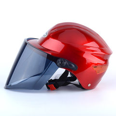 摩托车头盔 电动车头盔 电瓶车防护帽 男女通用夏季头盔 诺曼302 粉红色