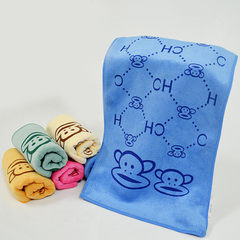 厂家直销超细纤维印花浴巾 婴幼儿童浴袍 沙滩巾 卡通图案 蓝色 90*180