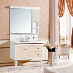 New bathroom cabinet mirror cabinet manufacturer wholesale bathroom lavatory basin combination cabin Open double draw 1000*480MM (give bibcock) hot grant money 