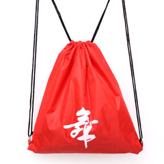 新款芭蕾舞包双肩背包 优质尼龙布抽绳轻便双肩舞蹈包 定制logo 红色 35cm*40cm
